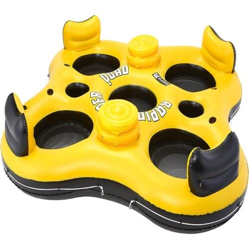 Four-person floating ring inflatable eight-shaped seat ring on the water floating floating ring floating row