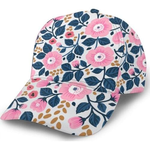 CINESSD Cute Floral Pattern Baseball Cap Fashion Men Hat Cap Summer Dad Hat Male Sports Hat