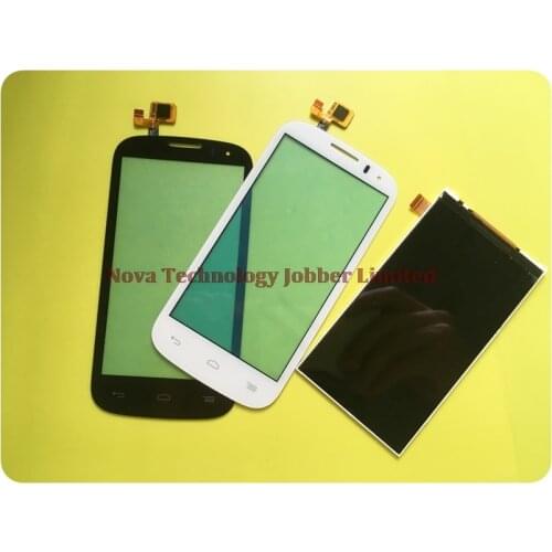 Wyieno Display For Alcatel C5 OT5036 5036 5036D LCD Screen Touch Screen Digitizer Glass Sensor Panel Replacement + tracking