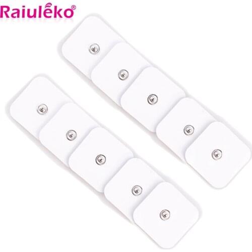Slimming Massager Patch Self Adhesive Replacement Electrode Pad Sheet Square 4*4cm TENS EMS Non-Woven Reusable Muscle Stimulator