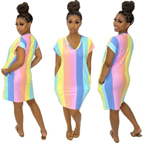 Летние платья в полоску FANAN China At AliExpress