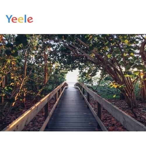 Yeele Landscape Portrait Wood Bridge River Sunshine Photography Backdrops Personalized Photographic Backgrounds For Photo Studio