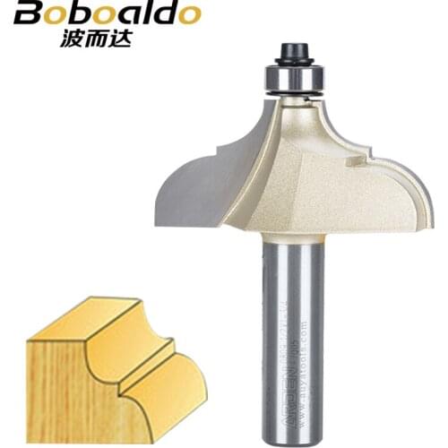 1PCS 2 Flute Classic Ogee Cutter Classical Ogee Cutter With 12.7mm Ball Bearing Arden Router Bit Woodworking tool