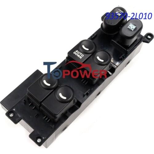Power Window Lifter Main Control Switch 93570-2L010 Drivers Side Front Left for Hyundaii i30 i30CW 2008-2011 Car 935702L010