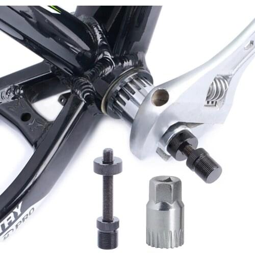 Bicycle Bottom Bracket Removal Tool For Square Hole&Spline Axis BB Bracket Anti-Drop Disassembly Tool Socket Fixing Rod