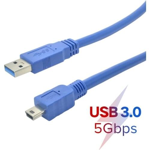 USB 3.0 A Male to Mini 10 Pin B Extension Cable cord For tablets camcorders HUB HDD Connector 0.3M 0.6M 1M 1.5M 3M 5M