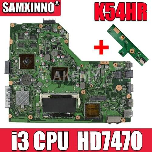 X54HR Motherboard i3 graphic HD7470 REV:3.0 For Asus X54H X54HR X54HY K54HR Laptop motherboard X54HR Mainboard X54HR Motherboard