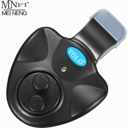 MNFT 4 Pcs Black MINI Electronic Wireless Fish Bite Alarm Rod Running LED Light Sensitive Mat Sound Alert Running Drop Shipping