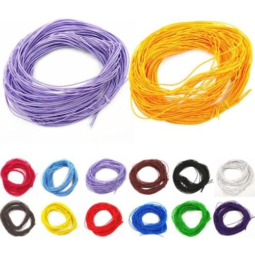 LNRRABC FASHION 1mmx24m 13 Colors Core Elastic Rope Stretch Rubber Line Beading Cord For DIY Bracelet Jewelry Making accessories