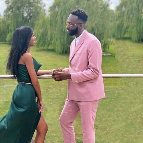 Pink Suit Men 2019 Men Classic Wedding Suits Prom Party Groom Tuxedo Peaked Design Costume Homme Slim Terno Masculino 2Piece Man Outfit