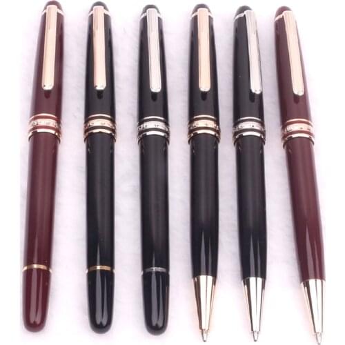 MB Black Ballpoint Pen for Men and Women Luxury Signature Roller Ball Pen Business Writing Fountain Pen Office Stationery 163