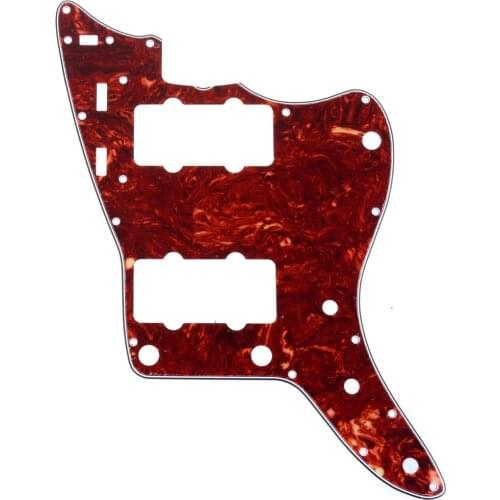 Musiclily Pro 13-Hole 65 60s Vintage Guitar Pickguard for Fender American Jazzmaster, 4Ply Vintage Tortoise