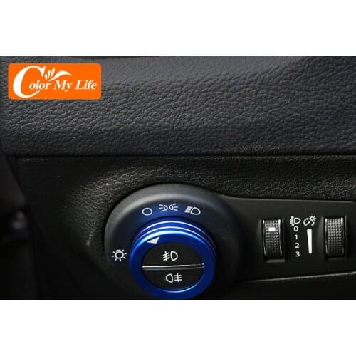 Car Headlight Switch Knob Trim Cover Head Lamps Covers for Jeep Compass 2017 2018 Renegade 2015 - 2018 Accessories
