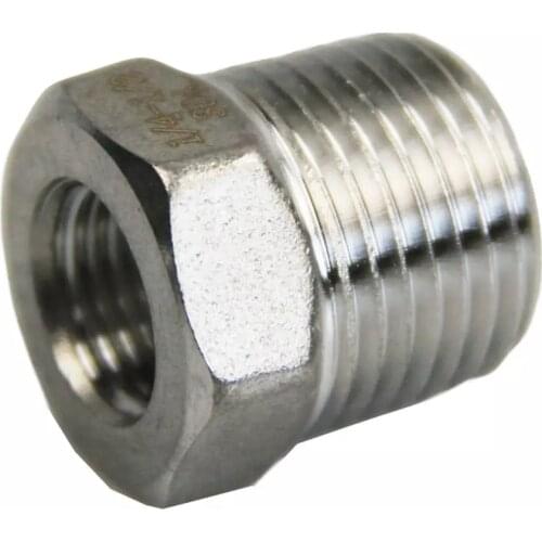 STAINLESS STEEL 1/2 INCH X 1/4 INCH BSP REDUCING BUSH