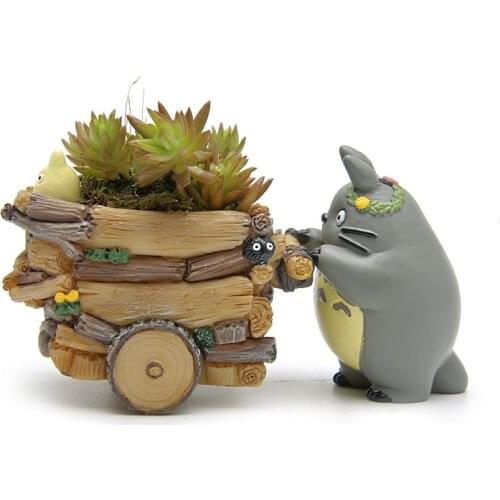 Modern Cartoon Succulent Planter Pot Resin Creative Crafts Cute Totoro Flower Pot Home Decorations Vase Macetas Pots