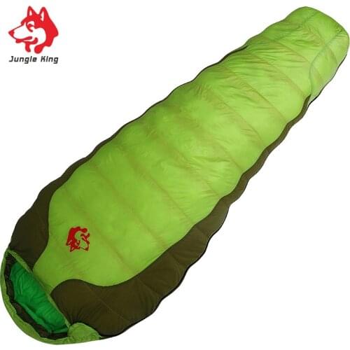 Jungle King High quality ultra light outdoor hiking camping winter adult down sleeping bags down the mutual splicing -20 degree