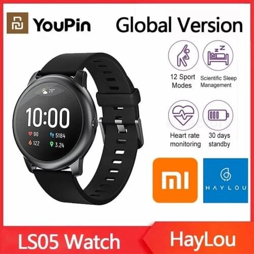 Xiaomi YouPin Haylou Solar LS05 Smart Watch Sport Heart Rate Sleep Monitor IP68 Waterproof iOS Android Global Version Smartwatch