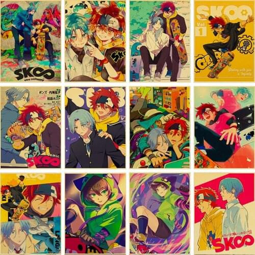 Vintage Anime Poster SK8 Canvas Painting Wall Art Nordic Posters And Prints Wall Pictures For Living Kids Home Decoration