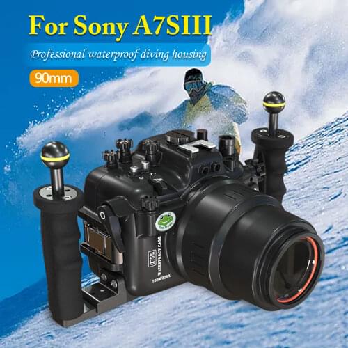 Pre-order Aluminum Alloy Waterproof Camera Box For Sony A7SIII Sony A1 328ft/100m Underwater Surfing Swimming Diving Case