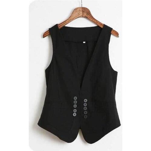 MS spring new Korean all-match slim suit vest vest / small vest vest size dress female