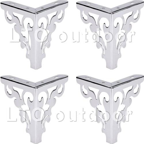 1/4PCS Modern Metal Furniture Legs Simple Style Foot Replacement White For Sofa Chair Table Cabinet Bookshelf Feet 120/150mm