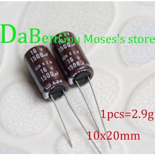 16v 1500uf 100% Original new NCC KY KZH KZE KZG ZLH Electrolytic Capacitor Capacitance Radial 10x20mm