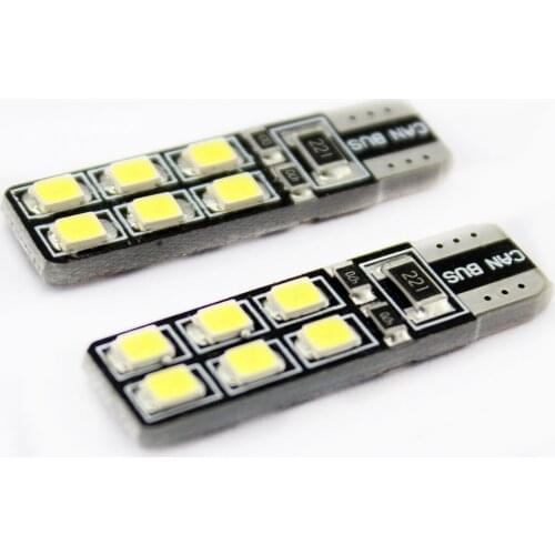 2 Pcs Led T10 Car Number Plate Courtesy Light W5W Led Canbus Auto Tail Parking Lamps 12V White