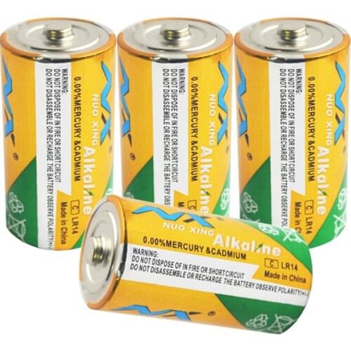 4pcs/lot NX C size LR14 Battery AM2 CMN1400 E93 Super Alkaline Batteries 1.5v For Smoke Detector LED Lights Shaver Wireless