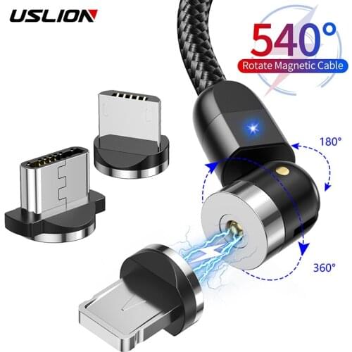 540 Magnetic Cable USB Type C Micro Cable Fast Charger Magnetic Phone Charger For Huawei Micro USB For Samsung For Xiaomi