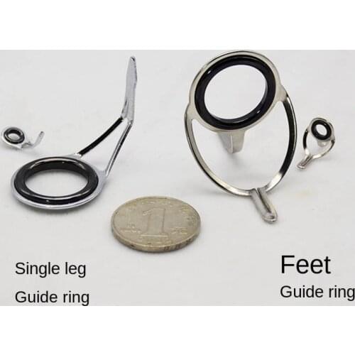80pcs Fishing Rod Guide Tip Repair Kit Set DIY Eye Rings Stainless Steel Frames Ceramics TS Line Guide Ring