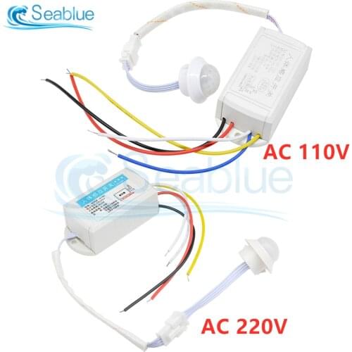 AC 110V 220V 500W Infrared PIR Body Motion Switch IR Infrared Sensor Detector Switch For Smart Home LED Light Bulb