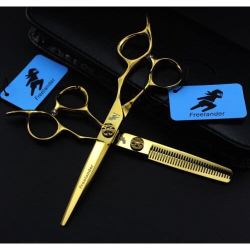 Freelander 6 inch Hair Scissors Cutting /Thinning Hairdressers Scissors Titanium Salon Shears Tools for a Barber and household