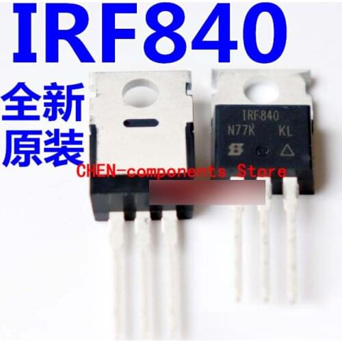 10pcs Imported new original IRF840 IRF840PBF TO-220 8A/500V