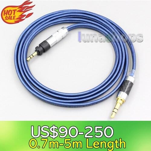 LN006819 XLR High Definition 99% Pure Silver Earphone Cable For Shure SRH840 SRH940 SRH440 SRH750DJ Philips SHP9000 SHP8900