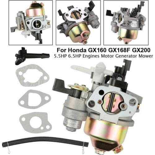 Carburetor Carb Fit for Honda GX160 GX168F GX200 5.5HP 6.5HP + Fuel Pipe Gasket Engine