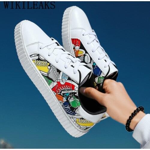 Mens Shoes Casual Luxury Spring Summer Fashion White Sneakers Hip Hop Shoes Breathable Leather Shoes Men Tenis Masculino Adulto