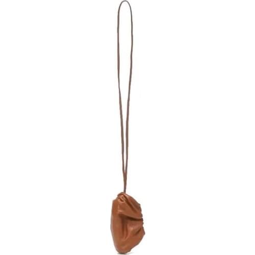 Mini Real Leather Bag Small Dumpling Pouch Neck Belt Bag Special Evening Party Bag Lipstick Purses Pillow Messenger Bag Handbags