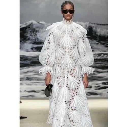 Fashion White African Cord Lace Fabric Party Embroidered Milk Silk Water Soluble High Quality Swiss French Chemical Guipure Lace