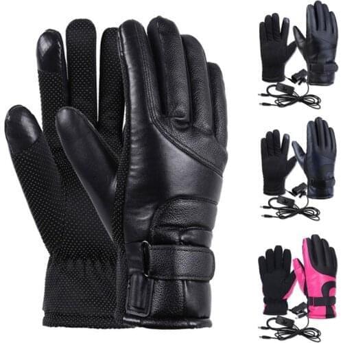 Motorcycle Heated Gloves Waterproof Windproof Winter Moto Gloves Touch Screen Moto Guantes Motorbike Riding Gloves