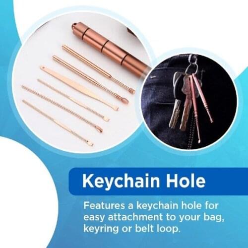 6 In 1 Portable Ear Cleaning Set Reusable Ear Wax Removal Ear Cleaner with Storage Box For Home Outdoor A7