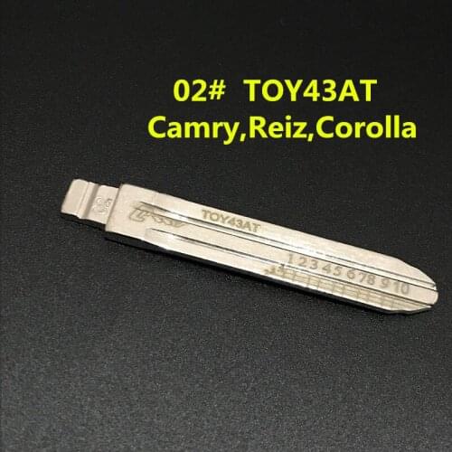 Original Engraved Line Key For 2 in 1 LiShi/TOY43AT Scale Shearing Teeth Blank Key NO.02 For Camry,Reiz,Corolla[10pcs/lot]