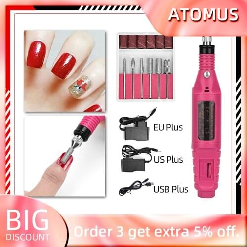 Nail Drill Machine Professional Manicure Machine Nail Art Pen Pedicure Tools Kits Electric Nail File Storage Box Nail Supplies