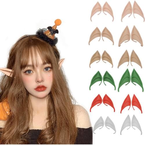 Party Decoration Latex Ears Fairy Cosplay Costume Accessories Angel Elven Elf Ears Photo Props Adult Kids Toys Halloween Supply