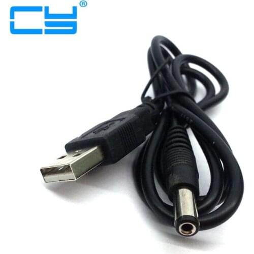 USB 2.0 A TYPE MALE TO 5.5mm DC power Plug Barrel Connector 5v cable 80cm