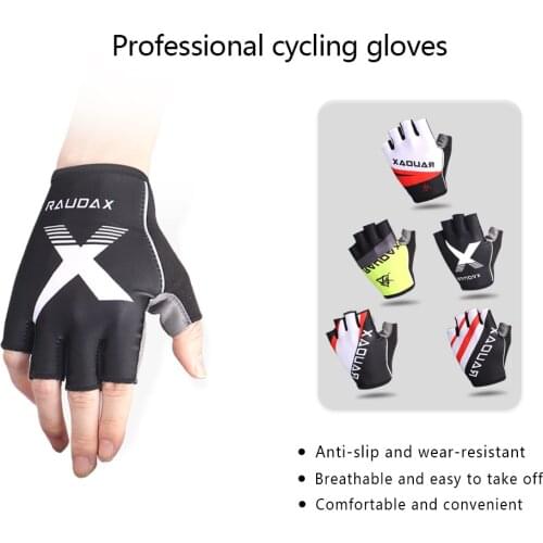Cycling Anti-slip Anti-sweat Men Women Half Finger Gloves Breathable Anti-shock Sports Gloves Bike Bicycle Motorcycle Glove