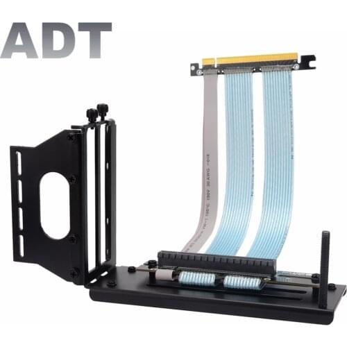 PCI-E 4.0 16X Graphics Card Vertical Kickstand/base ATX Case Flexible Connector Cable Riser Card Extension Port Adapter for GPU
