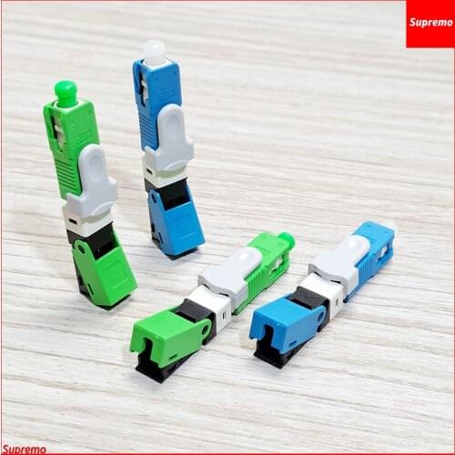 100PCS/Pack FTTH ESC250D SC/UPC Single-Mode SC/APC Optical Fiber Fast Connector SC PC Embedded Type ESC250D SC Quick Connector