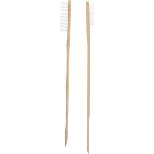 2 Pcs Wooden Bird Cage Cleaning Brush for Lovebirds Parrot Cockateel