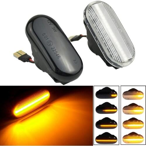 Side Marker Light For Nissan Tiida C11 Note E11 NE11 Micra K12 NP300 Navara D40 Qashqai J10 Flowing Dynamic Signal Lamp