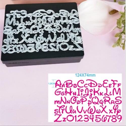 Molde de letras do alfabeto para mickey e minne, estênceis para álbum de fotos, cartões de papel decorativos